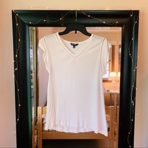 White Flowy Shirt